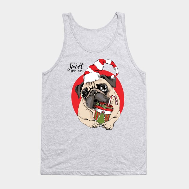 Sweet Pug Tank Top by DogsandCats